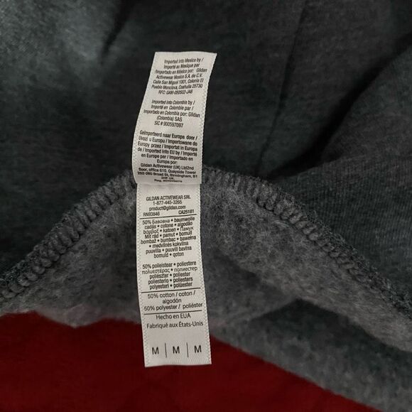 American Apperal Zip-up Hoodie Gray Medium - Picture 8 of 8